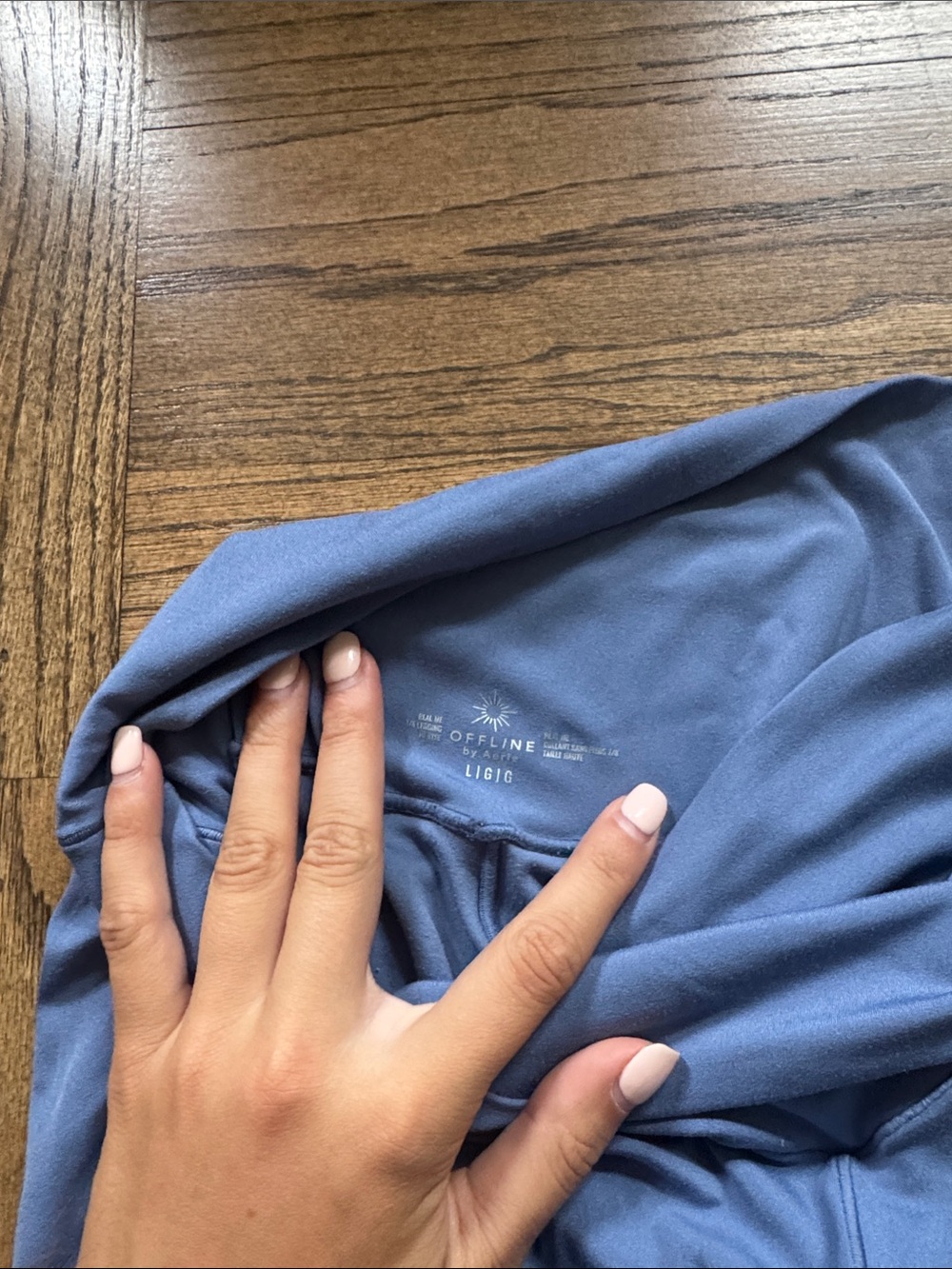 aerie Blue High-Waist Leggings - Picture 3 of 3